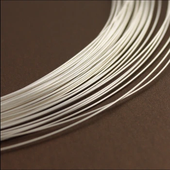 0.25 mm САМ Authentic 999 Purity Round Pure Silve Тел String Fashion Jewelry Components Собственоръчно Beading