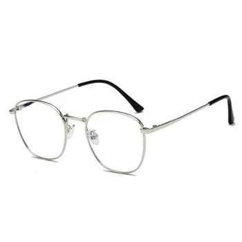 -1 -1.5 -2 -2.5 -3 -3.5 до -6.0 анти-синя светлина късогледство очила на Жените и мъжете ретро метал по-голяма рамка квадратни студентите късогледство очила