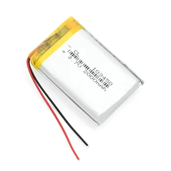 1/2/4 голям капацитет 103450 3.7 V литиево-полимерна батерия 2000 mah Li-po Li-polymer MP5 GPS Bluetooth-високоговорител клетки