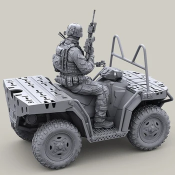 1/35 resin model kit US Special Forces modern ATV rider(само на един войник) неокрашенный и продукцията на анализираните 243G