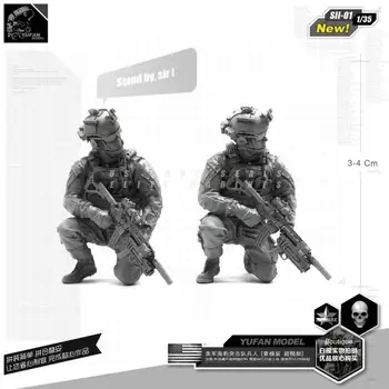 1/35 комплекти смола фигура на модел на Us морски Пехотинци новата версия на смола войник SII-01
