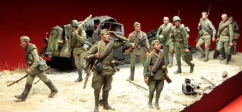 1/35 мащаб смола фигура на Втората световна война съветската екип
