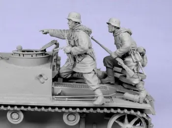 1/35 пехота през зимата включва 2 (без резервоар ) смоляные фигурки моделиране комплекти миниатюрен gk в разглобено формата на неокрашенный