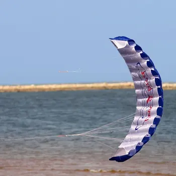 1.4 m двойна линия хвърчило трик парашут мек Парафойл сърф, кайт Спорт Кайт огромен голям открит плажен летяща змия