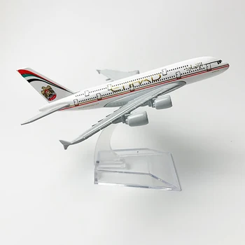 1/400 мащаб лети самолет Airbus a380, Etihad Airways 16 см лети на самолет модел играчки на Децата, подарък за събиране