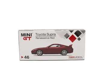 1:64 MINI GT Toyota Supra (JZA80) Червен Molded Модел Автомобил