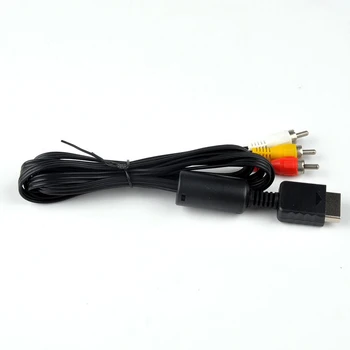 1.8 m AV кабел RCA TV кабел AV водещ звук видео за Playstation 2 3 AV кабел за PS2 PS3