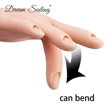 1 бр. гъвкави мека пластмаса Флективный манекен, модел живопис на практика инструмент за маникюр фалшиви ръце за обучение на изкуствена ръка