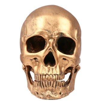 1 бр. смола реалистична модел череп Хелоуин череп скелет череп ужасяващо Хелоуин скелет модел страна на черепа