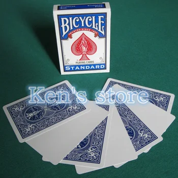 1 комплект наем празно лице червено/синьо задно карти за игра направи гаф магически карти специален реквизит в близък план сцена магически трикове за магьосник