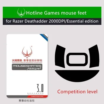 1 пакет гореща линия Games competition level mouse skates FTPE mouse feet for Razer Deathadder 2000DPI/Essential edition