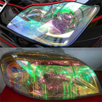 1 ролка Хамелеон светлини задните светлини винил цвят лампи филм 12x39 инча водоустойчива гъвкав автомобил етикети