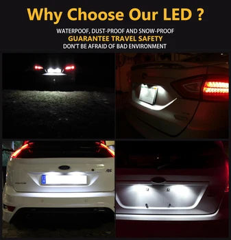 1 чифт-добрият led фенерче за осветление регистрационен номер за Jaguar XF, X250 XJ X351 авто задния регистрационен номер светлини стайлинг на автомобили замяна