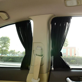 1 чифт регулируема сгъваема странично прозореца на колата чадър на автомобила козирка от Слънцето прозорец чадър покривка козирка престилката завеса на предното стъкло чадър