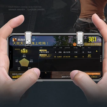 1 чифт слот води PUBG клавиатура на мобилен телефон гейм контролер Shooter Trigger Button Aim Key за Android и Ios