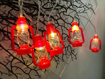 10 LED Рамазан и Курбан Байрам украса приказни светлини на Исляма светлини струнен фенер