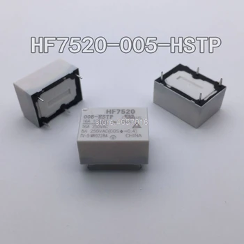10 бр./лот HF7520-005-HSTP реле 5VDC група на нормално отворените 4-пинови высоконагруженных 16A250VAC бял корпус