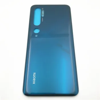 10 бр./лот за Xiaomi Mi Note 10 10 Pro CC9 Pro задната част на кутията на батерията стъкло корпус делото Houisng врата калъф +залепваща стикер