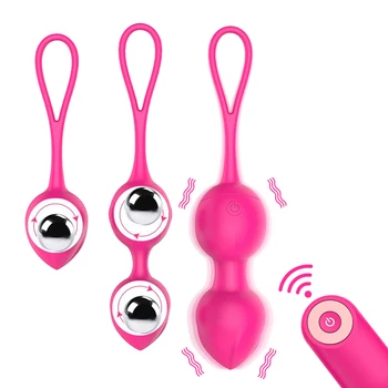10 магистралата вибратор Kegel Топки Ben wa топка G Spot вибратор с безжично дистанционно дистанционно управление на вагинално затягане на упражнение секс играчки за жени