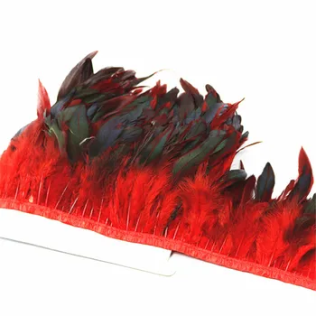 10 метра/Лот бял цвят петел перо отрежете лента Лента пола на ресни фазан пера за занаяти направи си САМ бижута дрехи Plumas