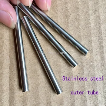 10 мм Диаметър на DIY нож джолан мозайка пин нитове 9 см дължина на ноктите латунная тръба + металната тръба #1009