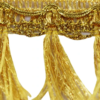 10 ярда Златна завеса дрехи, чанти, аксесоари за коса ресни завърши САМ шевни принадлежности за дрехи T2791