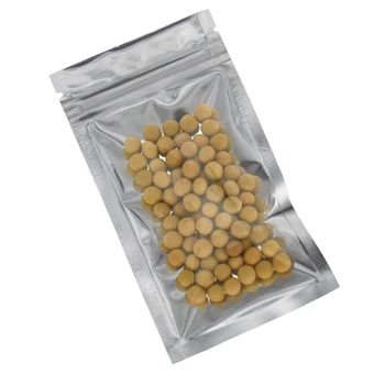 100 бр./лот еднократна употреба Mylar Clear Front Zip-Lock Bag Heat Seal Aluminum Foil Bag прозрачна закуски миризма доказателство, чанти за съхранение на храни