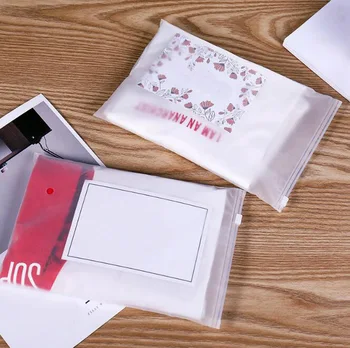 100 Бр Матиран Прозрачен Найлонов Плик За Съхранение На Ziplock Пътни Чанти Zip-Lock Valve Слайд Запечатване На Опаковки Чанта Подарък Пакети
