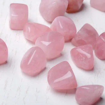 100 г 10-25 мм розов кварцов чакъл природни кристали и камъни изцеление магьосничество доставя минерали, скъпоценни камъни Аквариум за декорация