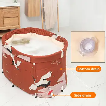 100 см вана за възрастни вана сливная сгъваема вана детски басейн за възрастни сауна спа цялостно миене на тялото домашна вана бъчва артефакт