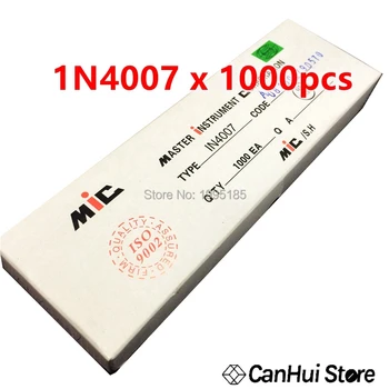 1000 IN4007 1N4007 выпрямительные диоди, 1A/1000V, DO-41 MIC