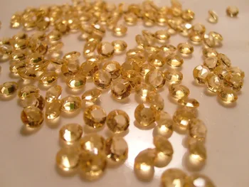 10000 бр. / лот 6 мм, 1 карата сватбена украса акрилни злато точкова маса кристали Диамант акрилни Диамант Crystal конфети