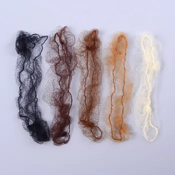 100шт високо качество найлон косата чиста звезда танц съображение кифлички / удължаване на косата тъкане на осп кафяви мрежи за косата Безплатна доставка