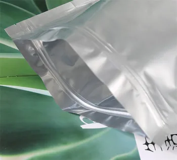 100шт покриване на плосък алуминиево фолио Zip-Lock Lightproof чанта смляно кафе подправки хардуер маслен топлина запечатване подаръци чанти