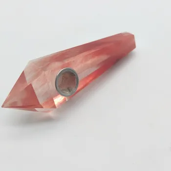 105мм шампанско червен кварцов Кристал тръби прозрачен кристал прът тръби на едро