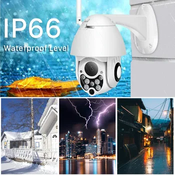1080P PTZ WIFI Camera 2MP Auto Tracking Waterproof ВИДЕОНАБЛЮДЕНИЕ Home Security IP Camera 4.0 X Digital Zoom Speed Dome Wireless PTZ Камера
