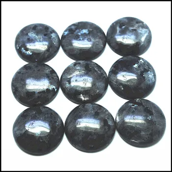 10pcswholesale натурален китайски камък Лабрадорит кабошон мъниста аксесоари бижута основни части 8mm12mm 25 мм кръгла форма повърхности
