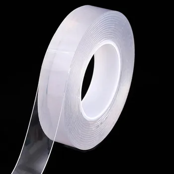 10шт 1//3/5 м многократна употреба двупосочен лепило нано бесследная Лента свалящ стикер моющаяся залепваща контур та вратовръзка лепило притурка