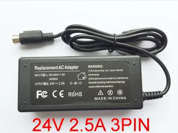 10шт 24V 2.5 A 3PIN 60W адаптер за захранване на зарядно устройство за NCR RealPOS 7197 POS термален принтер проверка за EPSON PS180 PS179
