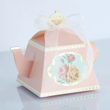 10шт maker форма на бонбони, подаръчни кутии сватбена торта бисквити, опаковки, кутии сватбена подарък кутия хартиена кутия за съхранение чанта за декор за парти