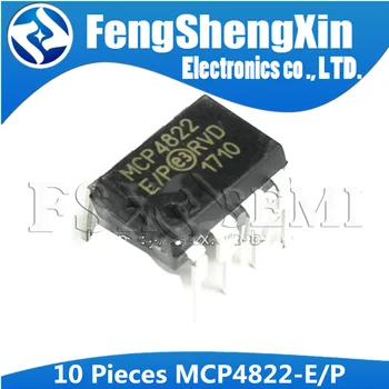10шт MCP4822-E/P DIP-8 MCP4822 DIP8 MCP4822E DIP IC