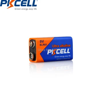 10шт PKCELL 9v термометър батерия 6LR61 E22 MN1604 522 супер алкална батерия сухи първични батерии Superior 6F22
