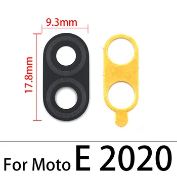 10шт задната част на задната камера стъклен обектив за Motorola Moto E7, E6 Play Plus E 2020 дубликат част