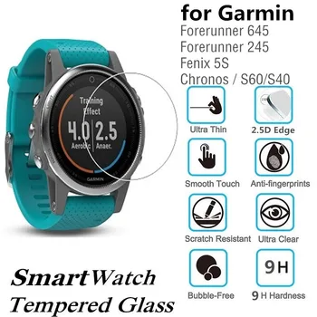 10шт закалено стъкло за Garmin Forerunner 245 Fenix 5S Smart Watch Screen Protector Forerunner 645 защитно фолио