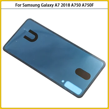 10шт оригинален нов заден корпус A750 калъф за Samsung Galaxy A7 2018 A750F SM-A750 капак на отделението за батерията Вратата делото стъкло Replac