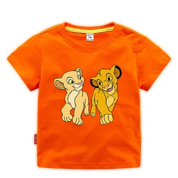 11 цвят на мода лято 2020 детски момчета момичета Цар Лъв тениски памук деца върховете печат Детски дрехи с къс ръкав тениски