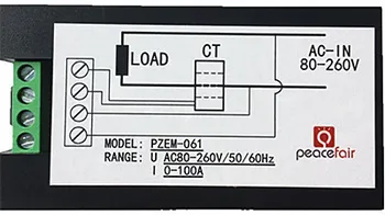 110-220V LCD Цифров измерител на 80~260VAC 100A 22KW 9999kWh напрежение на тока тока енергия волтметър амперметър + трансформатор на ток CT