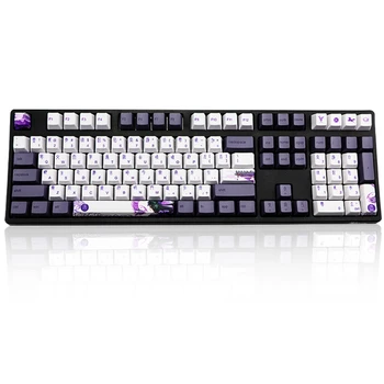 113 клавиш Purple Datang Keycap PBT Sublimation Keycaps OEM Profile механична клавиатура Keycap китайски стил GK61 GK64