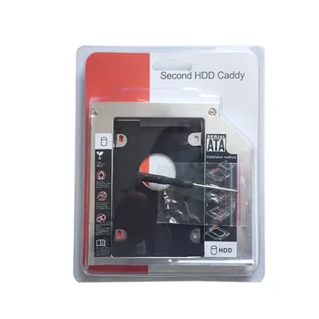 12,7 мм 2-ри твърд диск SSD Drive Caddy адаптер за ASUS K40 K40AB K40IJ K40IN(подаръчен оптично устройство bezel )G750JZ-T4023H X75V X52J UJ160