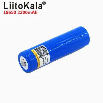 12 бр./лот LiitoKala 18650 3.7 V 2200mA акумулаторна литиева батерия светлината на фенерче, батерии LED light battery + Pointed